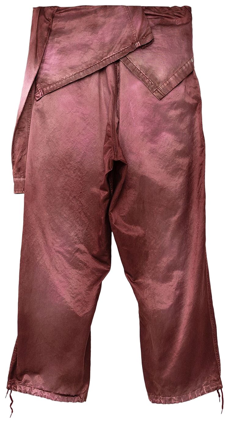 Maison Mihara Yasuhiro Mixed Easy Pants Bordeaux