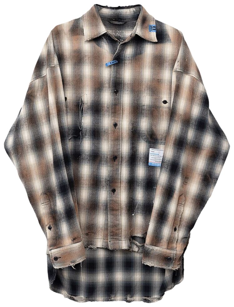 Maison Mihara Yasuhiro Vintage Check Shirt Black