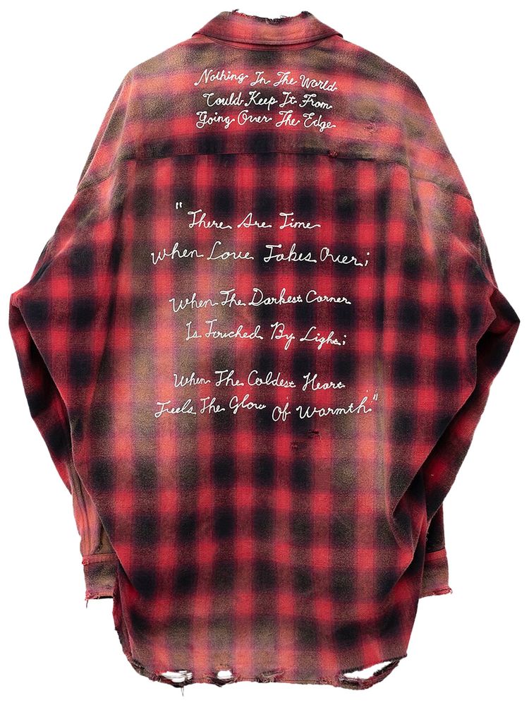 Maison Mihara Yasuhiro Vintage Check Shirt Red