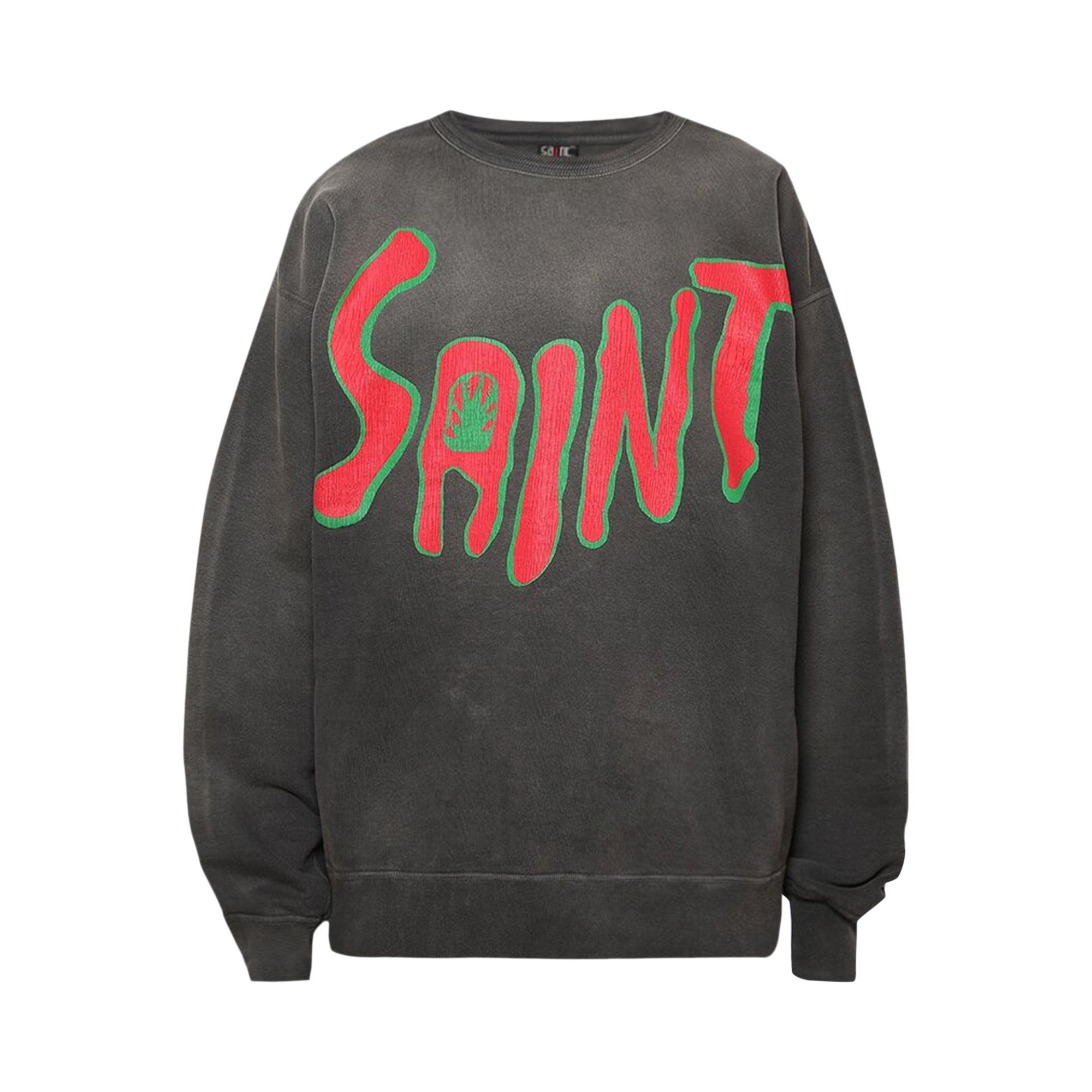 Buy SAINT Mxxxxxx MX6 Crewneck Sweatshirt 'Black' - SM A23 0000
