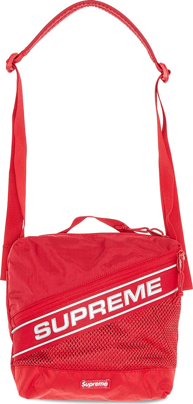 red supreme shoulder bag