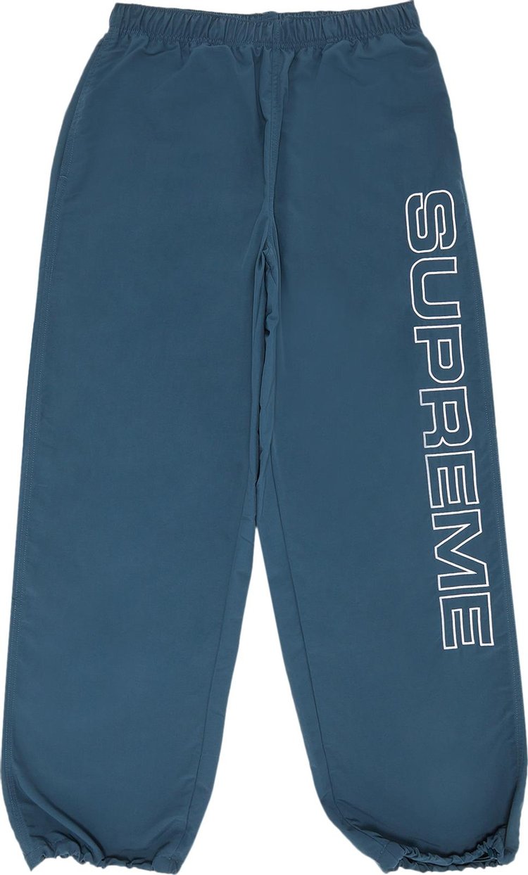 Supreme Spellout Embroidered Track Pant 'Dark Blue