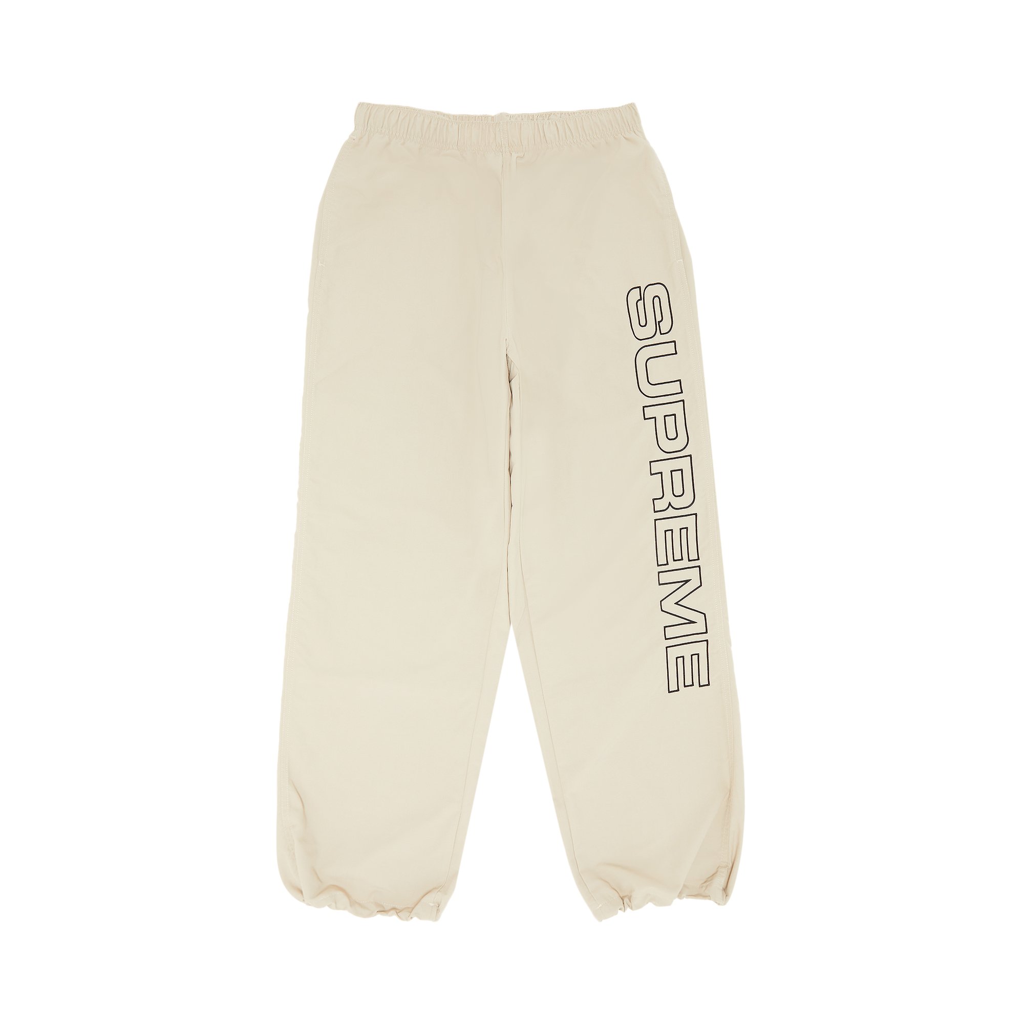 Supreme Spellout Embroidered Track Pant 'Sand'