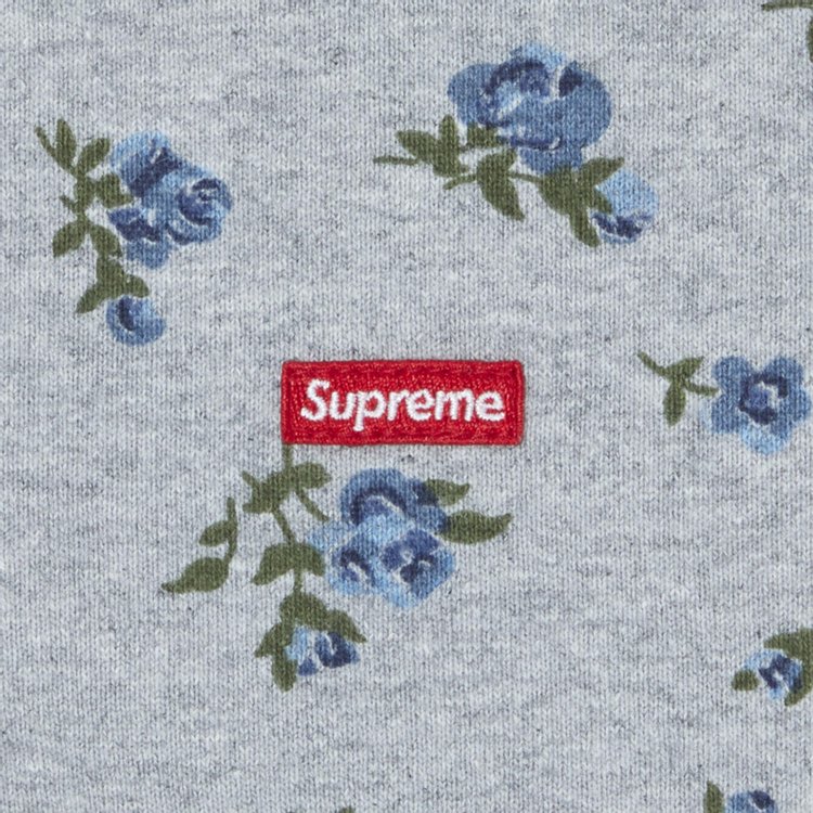 Supreme Small Box Zip Up Hooded Sweatshirt Flowers