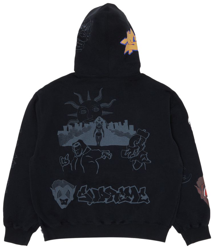 Supreme Sunrise Hooded Sweatshirt Black