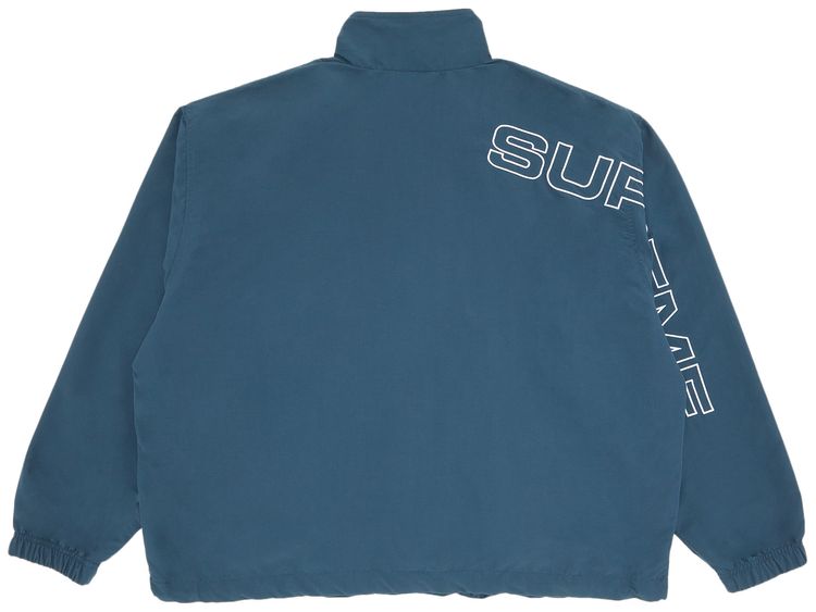Supreme Spellout Embroidered Track Jacket Dark Blue