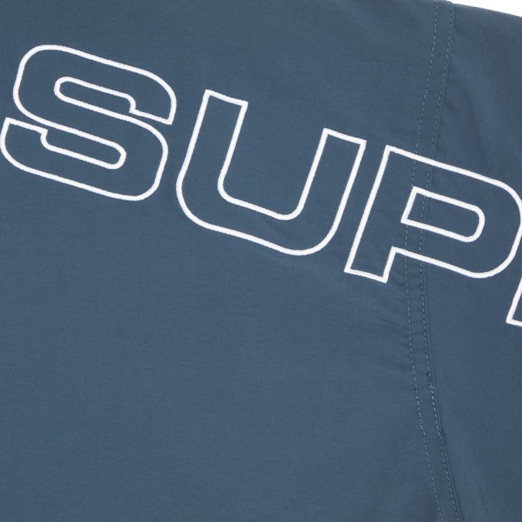 Supreme Spellout Embroidered Track Jacket Dark Blue