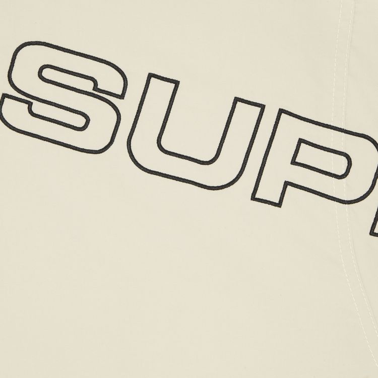 Supreme Spellout Embroidered Track Jacket Sand