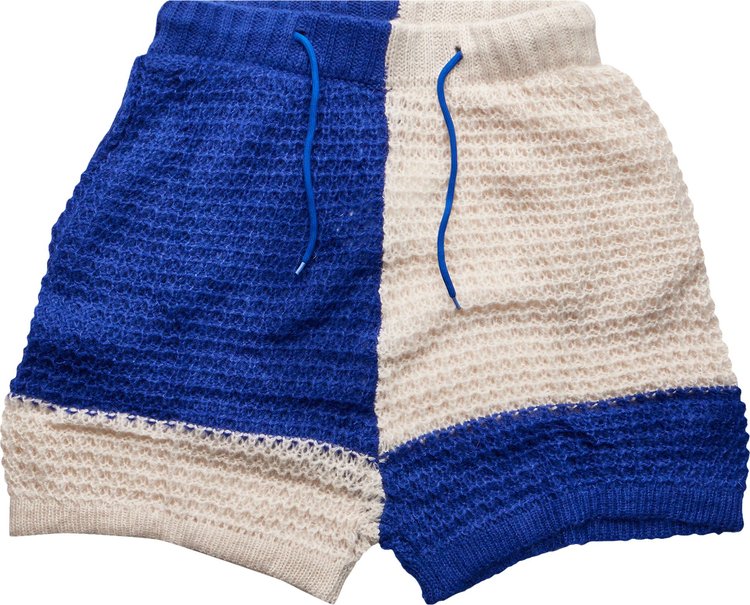 Mr. Saturday Loose Knit Short 'Blue/Ecru'