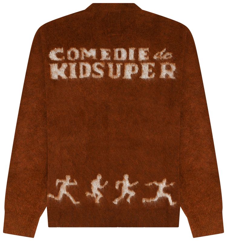 KidSuper Comedie De Kidsuper Mohair Cardigan Brown