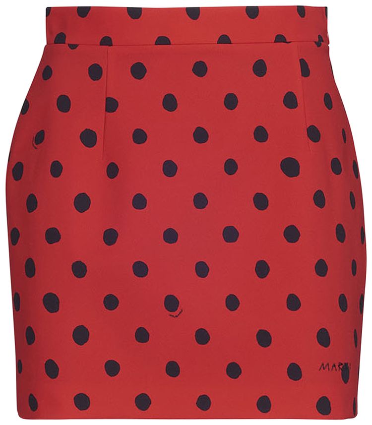 Marni Small Dot Skirt Lacquer