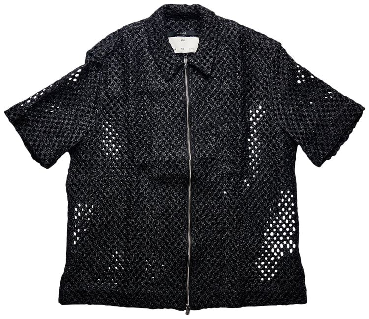 Song for the Mute Zip Up Box Shirt Black