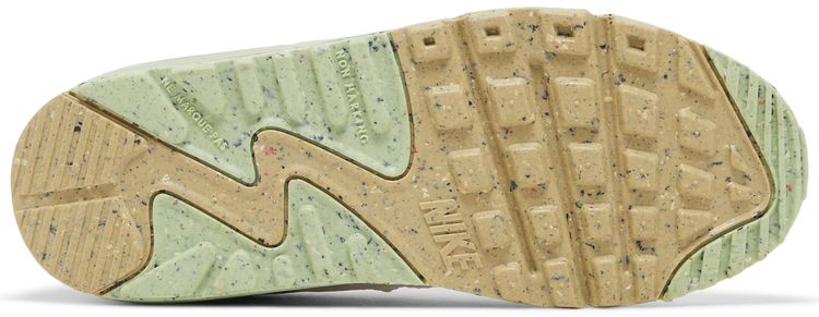 Nike Air Max 90 Leather SE GS White Pink Foam Honeydew