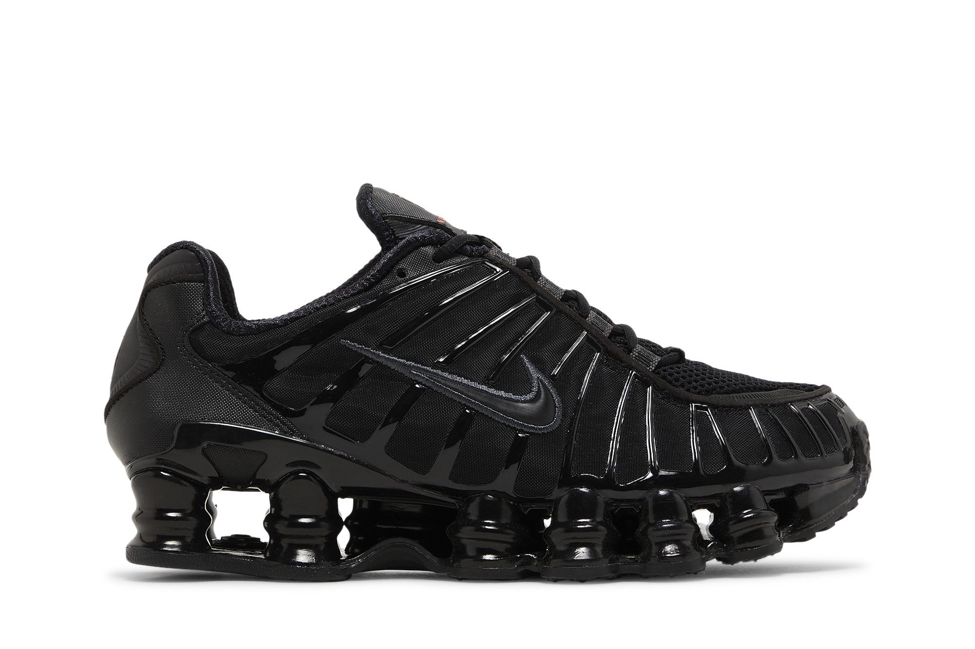 Womens black and deals purple nike shox
