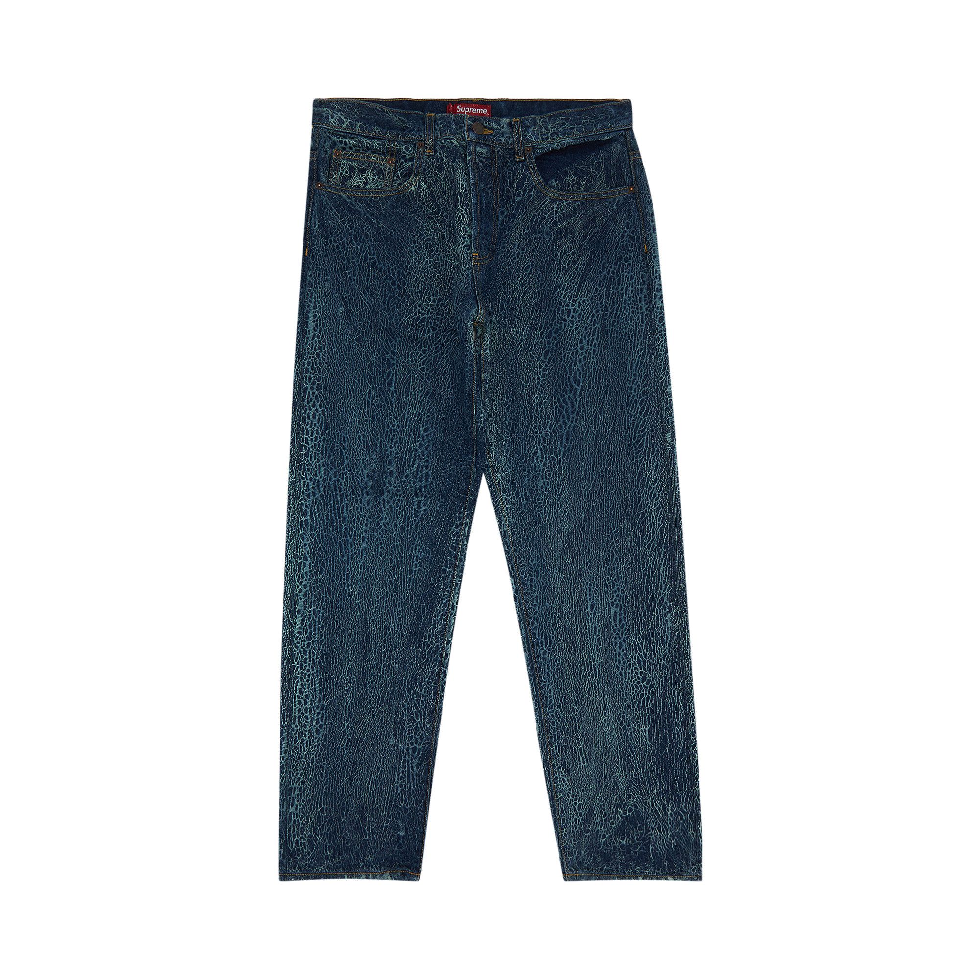 Buy Supreme Crackle Regular Jean Blue FW23P94 BLUE GOAT