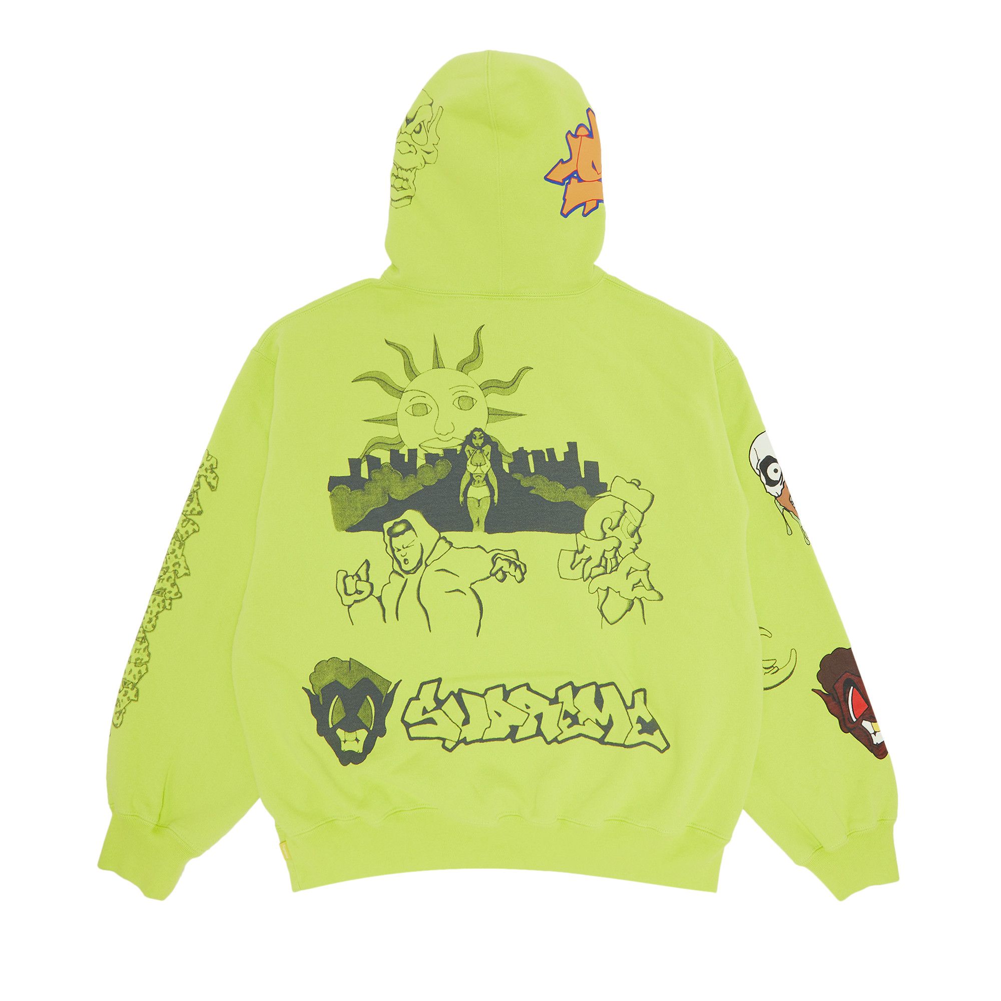Buy Supreme Sunrise Hooded Sweatshirt 'Acid Green' - FW23SW36 ACID GREEN |  GOAT