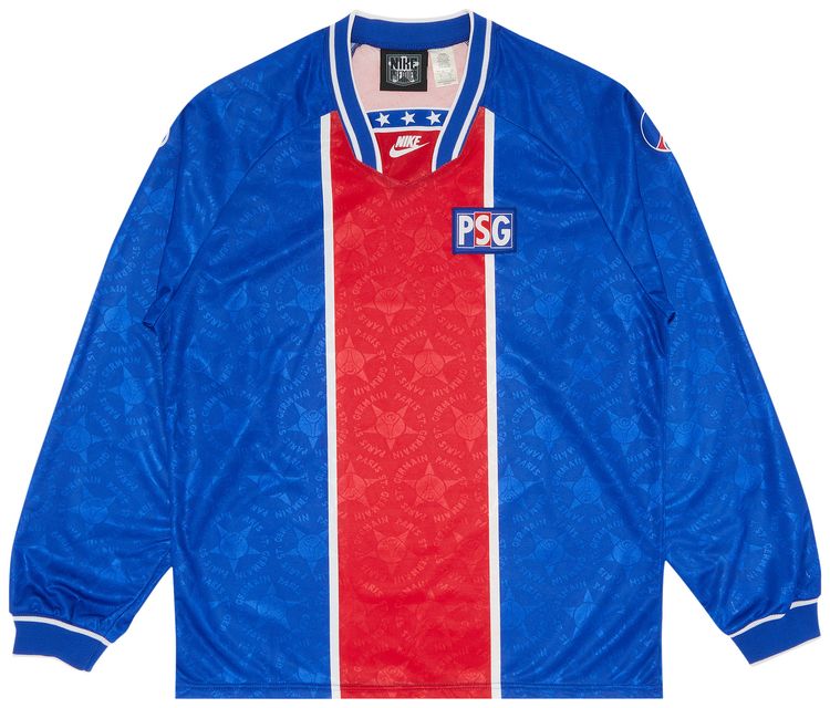 Vintage Paris Saint Germain Home Stadium Long Sleeve Shirt RedBlue