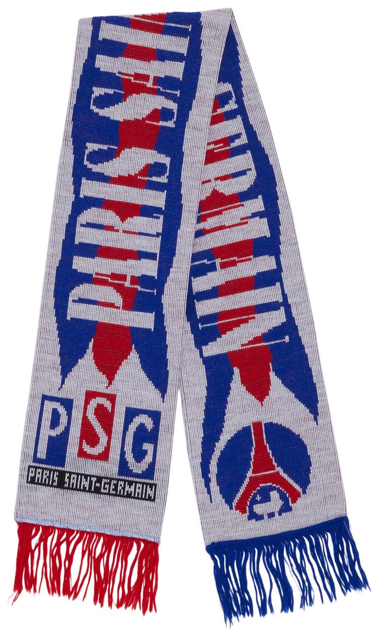 Vintage Paris Saint Germain Scarf WhiteRedBlue