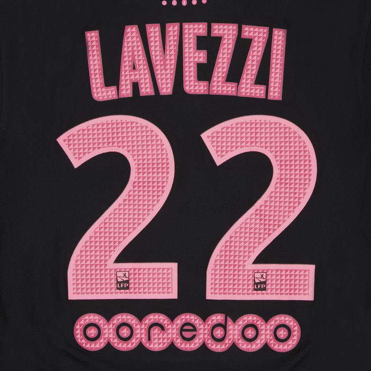 Paris Saint Germain Lavezzi 22 Third Stock Pro Shirt Black
