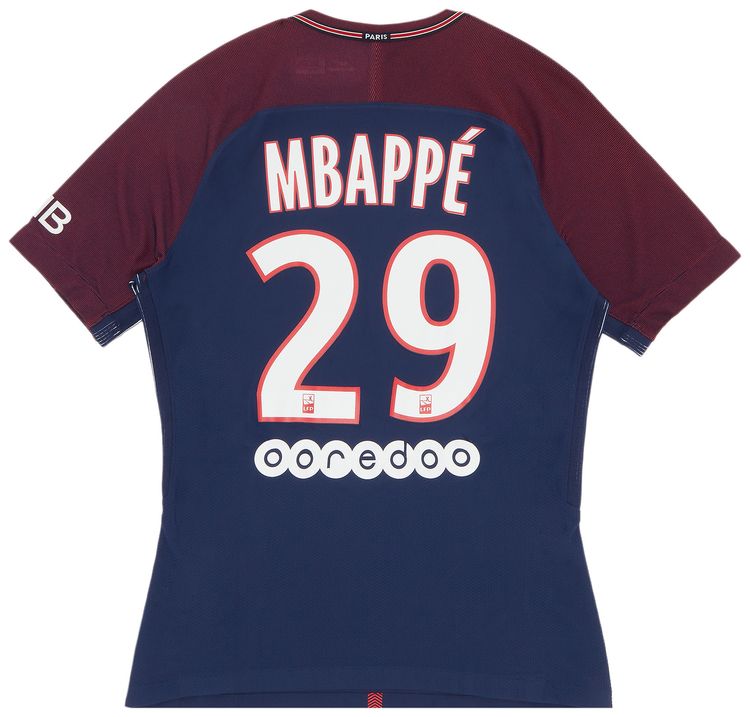Paris Saint Germain Mbappe 29 Home Stock Pro Shirt Navy