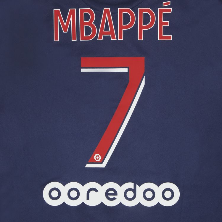Pre Owned Paris Saint Germain 50th Anniversary Edition Mbappe 7 Home Jersey Navy