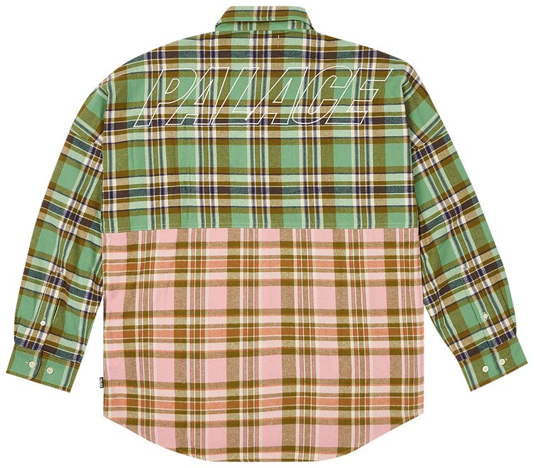 Palace Checkmate Drop Shoulder Shirt Green