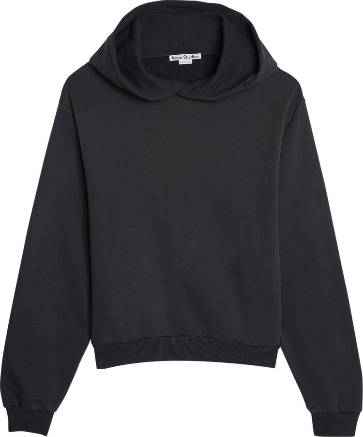 Acne Studios Logo Hooded Sweater 'Black'