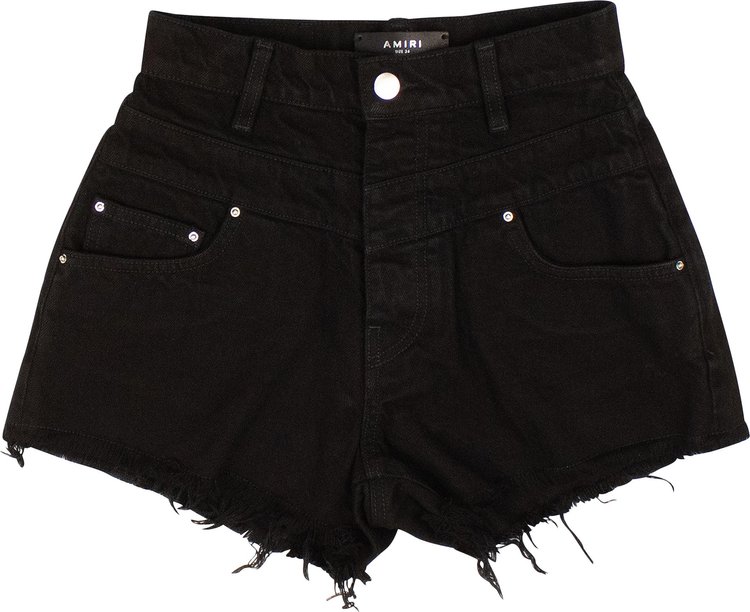 Buy Amiri High Waisted Shorts 'Black' - WDB001 001 BLAC | GOAT