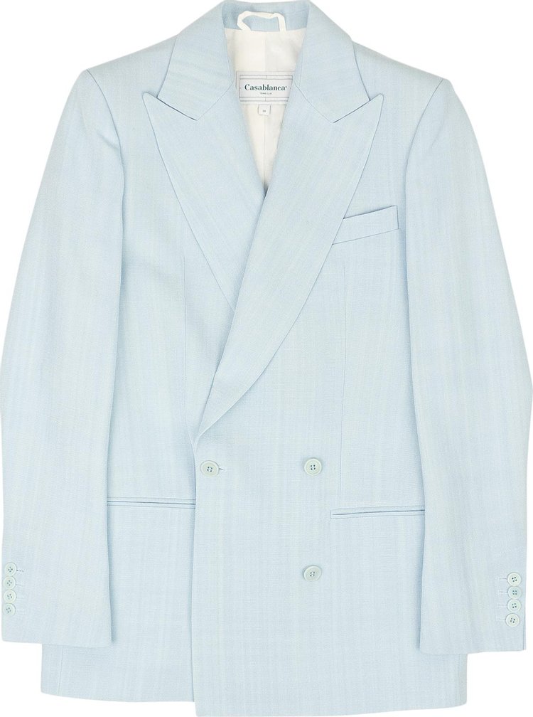Casablanca Double Breasted Tailored Blazer 'Light Blue'