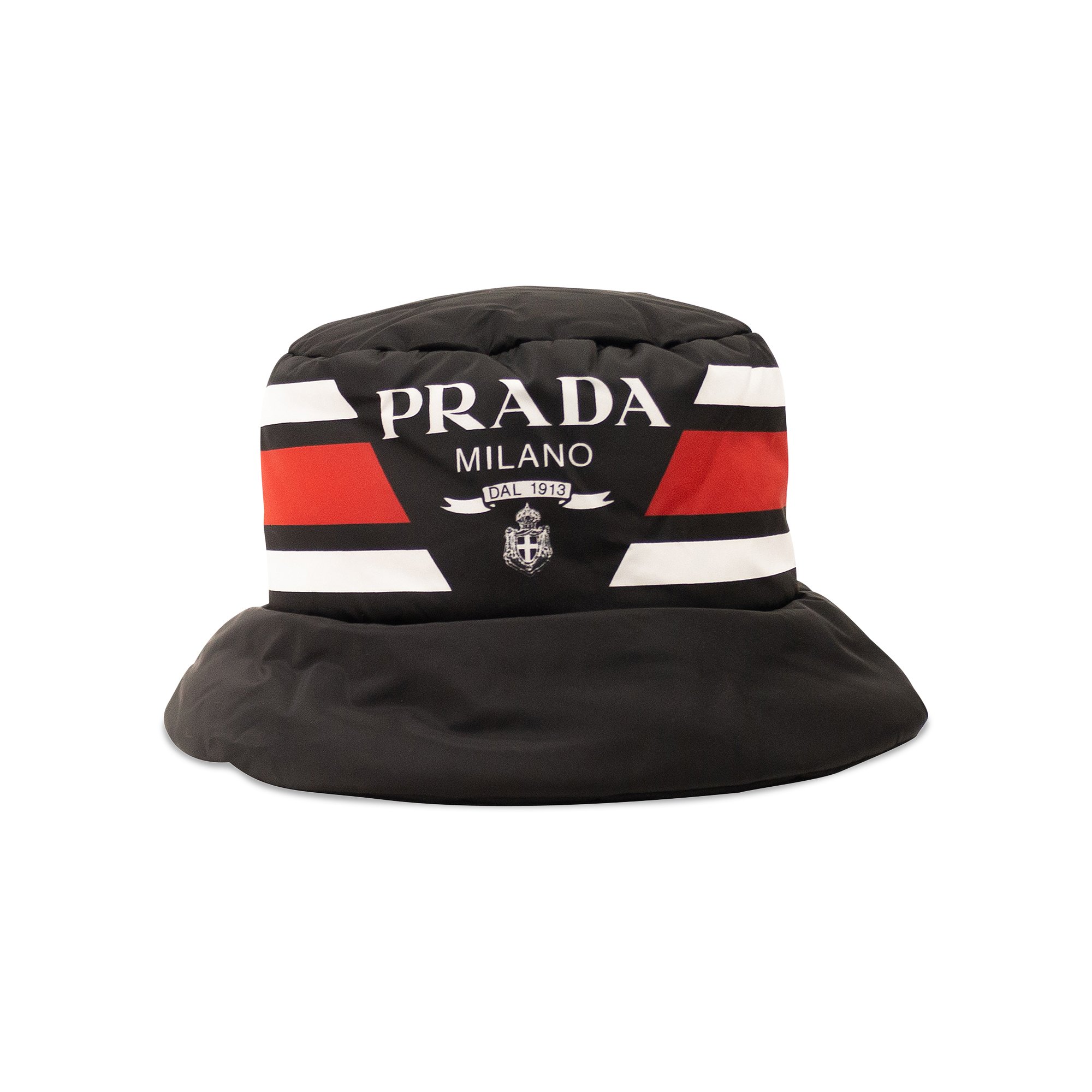 Buy Prada Nylon Logo Bucket Hat 'Black' - 1HC248 2FJW F0N98 | GOAT