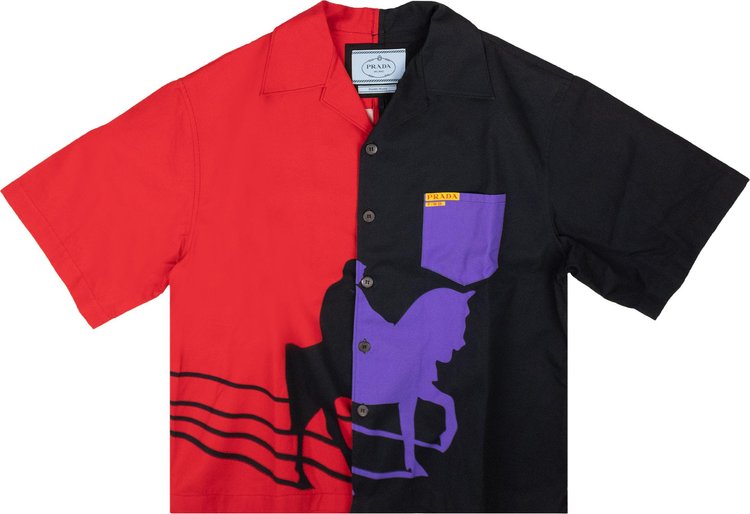Prada Horse Double Match Shirt 'Multicolor'