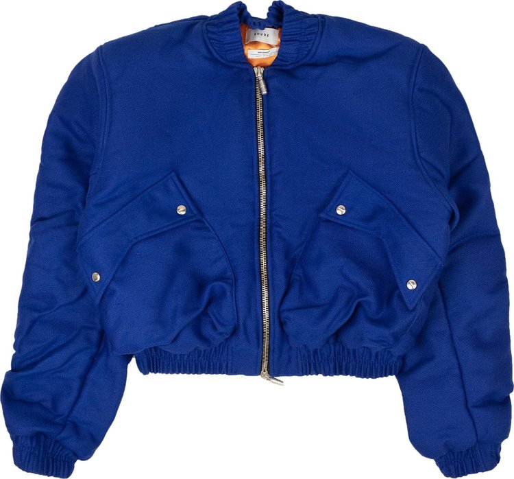 Rhude x McLaren Wool Bomber Jacket 'Blue'