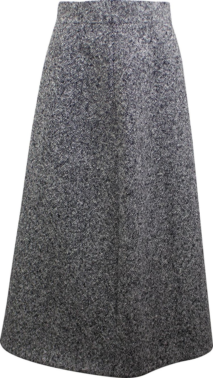 Saint Laurent Wool Tweed Pencil Skirt 'Grey'