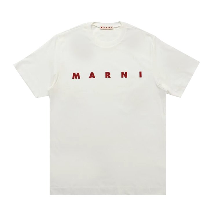 Marni Kids Logo Printed Tee 'White'