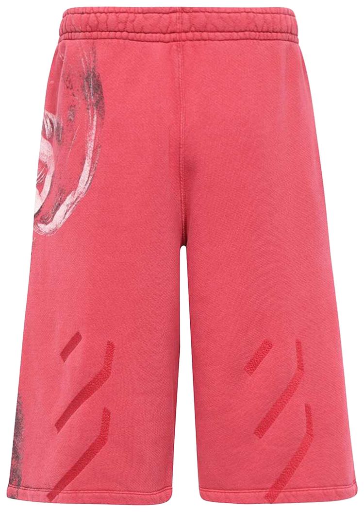 Off White St Matthew Over Sweatshort Rio RedGreen