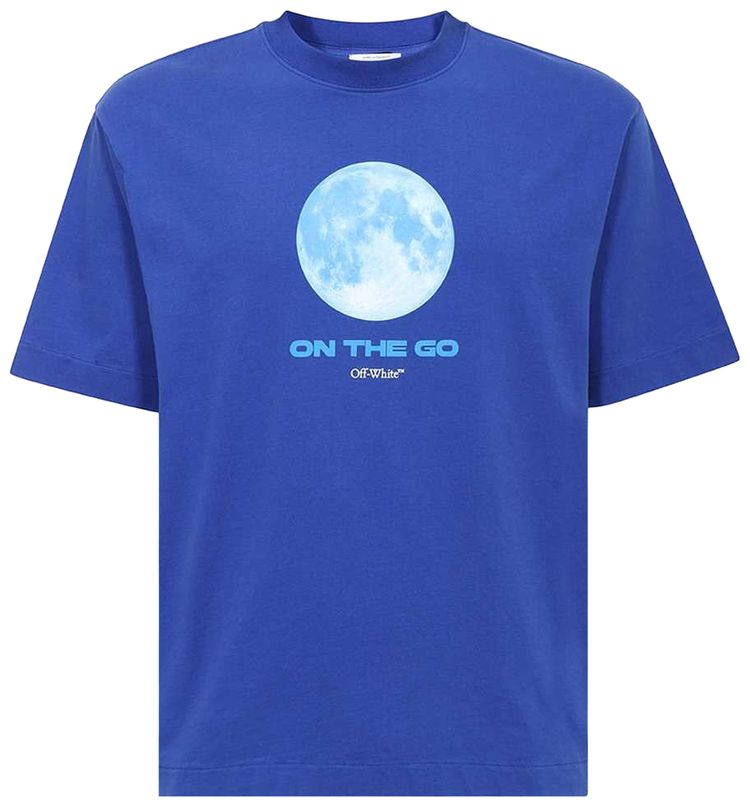 Off White Onthego Moon Skate Short Sleeve Tee Dark BlueMulticolor