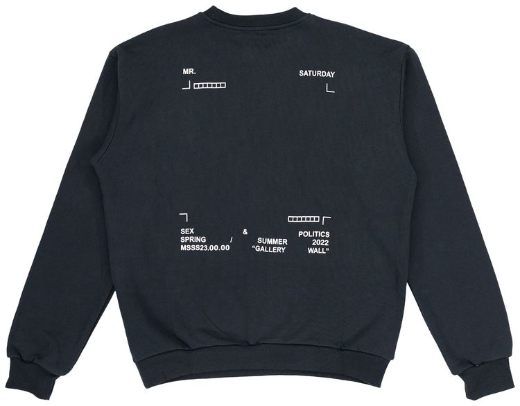 Mr Saturday Gallery Wall Crewneck Black