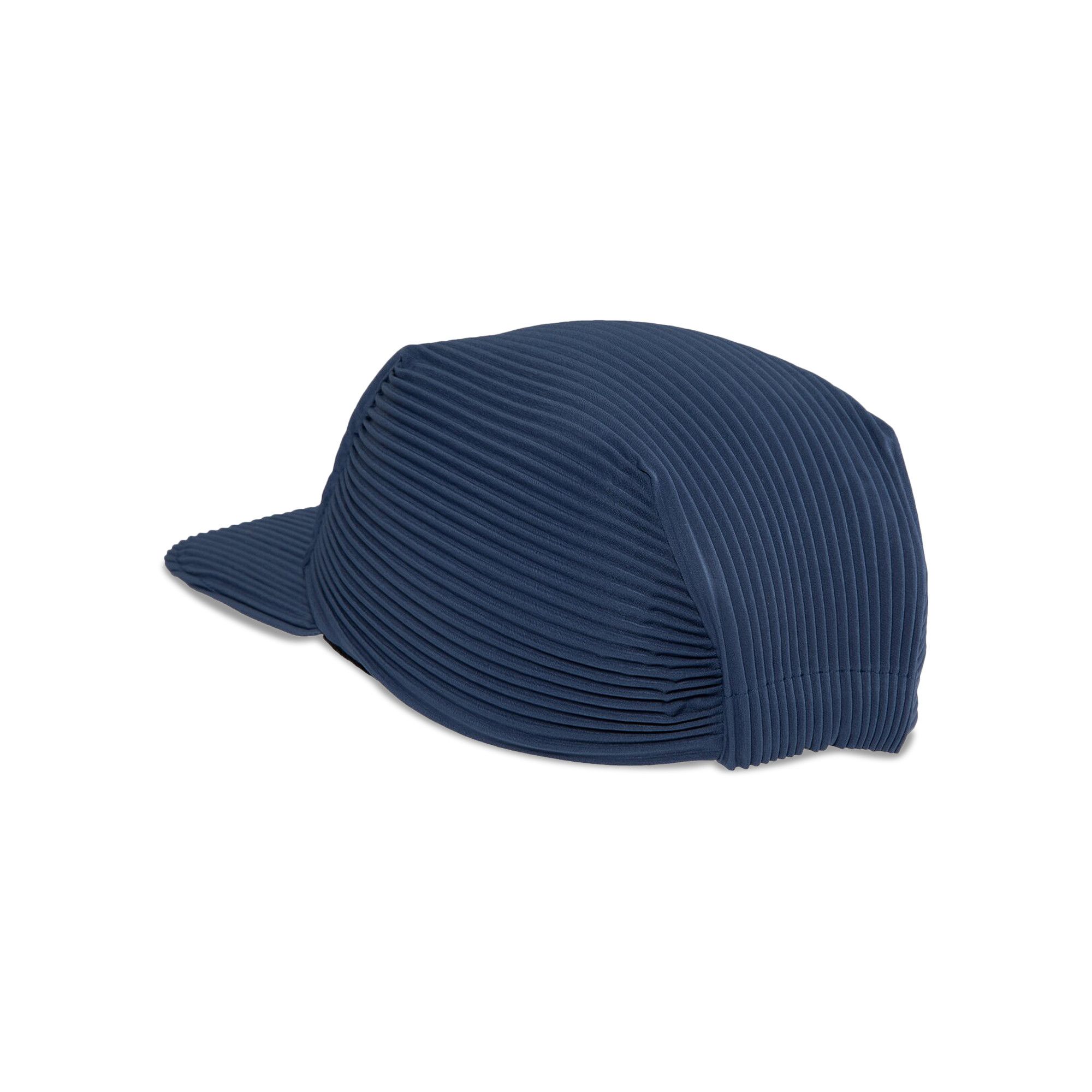 美品 PLEATS PLEASE プリーツキャップ ユニセックス ネイビー 美品 PLEATS PLEASE プリーツキャップ ユニセックス ネイビー