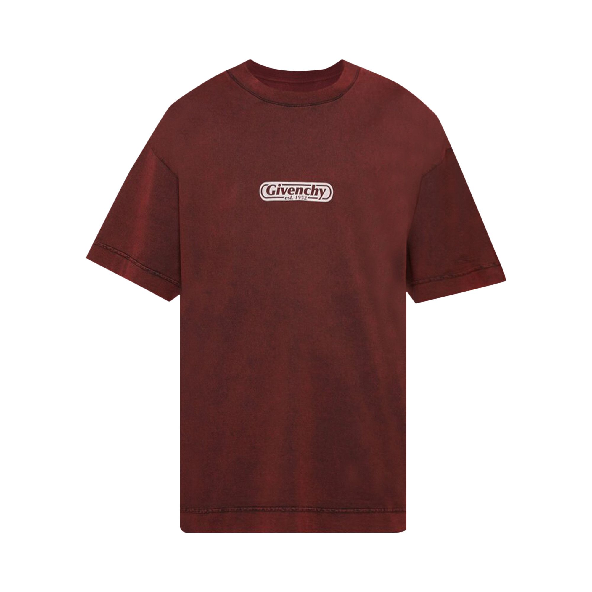 Buy Givenchy Printed T Shirt Dark Red BM71JA3YGL 601 GOAT