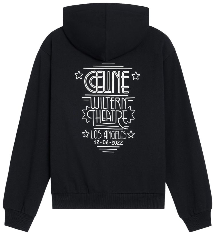 CELINE Loose Hoodie MelangeBurgundy