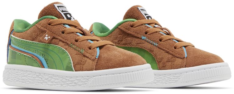 Minecraft x Puma Suede Infant Grass Block