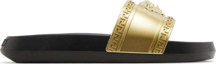 Versace Palazzo Medusa Pool Slide Gold Black