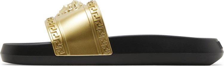 Versace Palazzo Medusa Pool Slide Gold Black