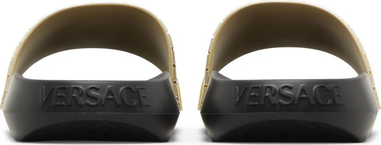 Versace Palazzo Medusa Pool Slide Gold Black