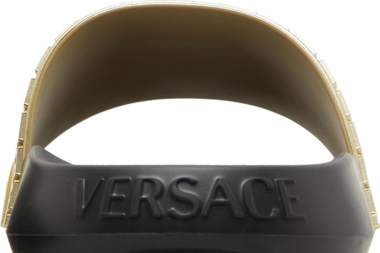 Versace Palazzo Medusa Pool Slide Gold Black