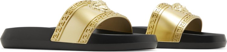 Versace Palazzo Medusa Pool Slide Gold Black