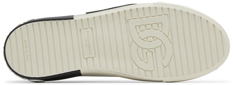 Dolce  Gabbana Portofino Vintage DG Logo Print   White Black