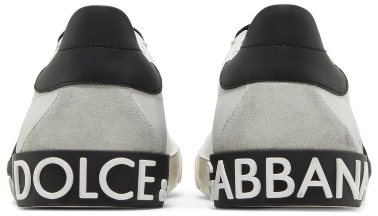 Dolce  Gabbana Portofino Vintage DG Logo Print   White Black