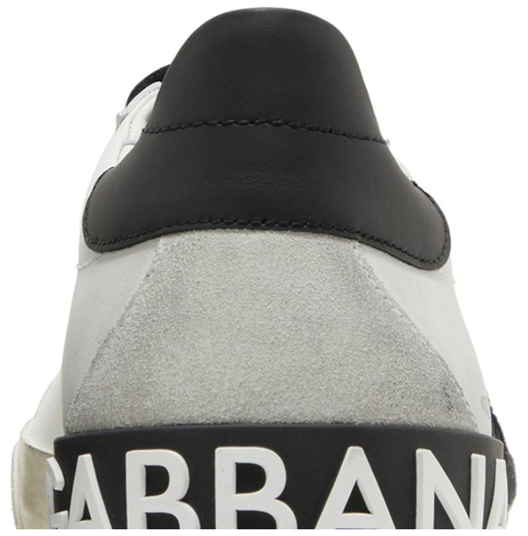 Dolce  Gabbana Portofino Vintage DG Logo Print   White Black