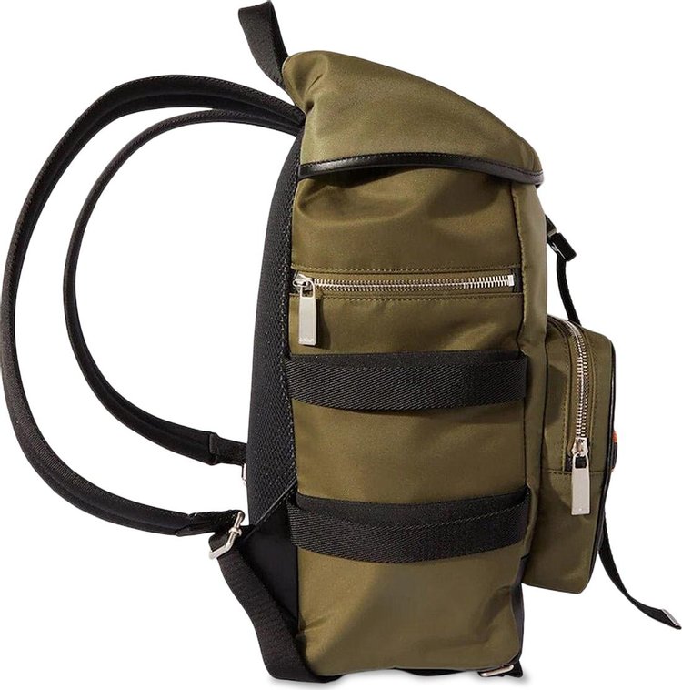 Off White Courrie Flap Backpack Military Green